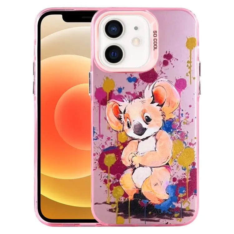 Animal Pattern PC Phone Case For iPhone 13 For iPhone 12 For iPhone 12 Pro Max - For iPhone 12 / Koala - Apple