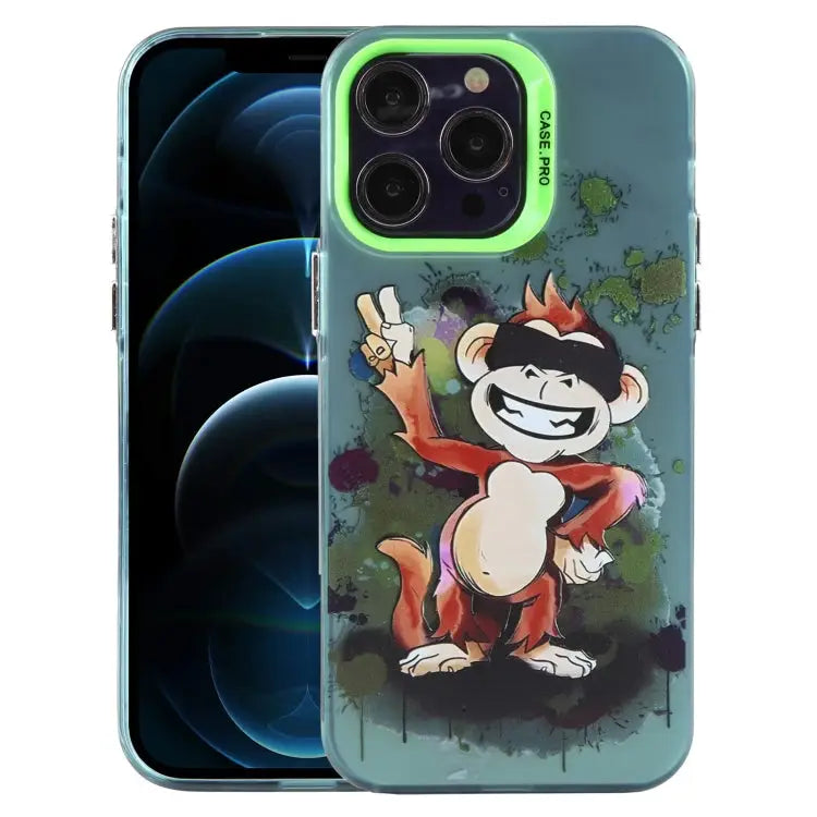 Animal Pattern PC Phone Case For iPhone 13 For iPhone 12 For iPhone 12 Pro Max - For iPhone 12 Pro Max / Monkey - Apple