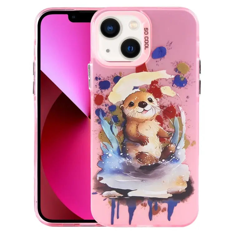 Animal Pattern PC Phone Case For iPhone 13 For iPhone 12 For iPhone 12 Pro Max - For iPhone 13 / Otter - Apple
