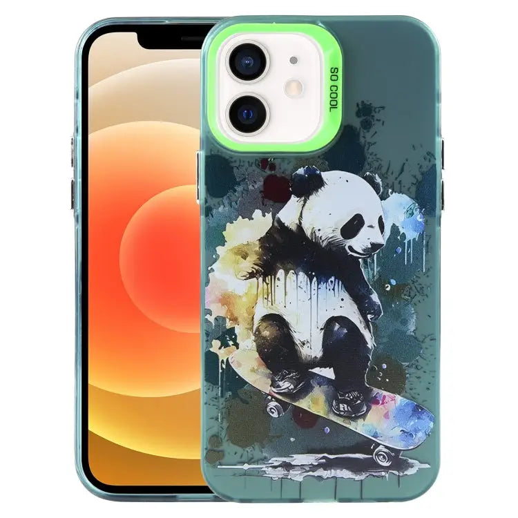 Animal Pattern PC Phone Case For iPhone 13 For iPhone 12 For iPhone 12 Pro Max - For iPhone 12 / Panda - Apple