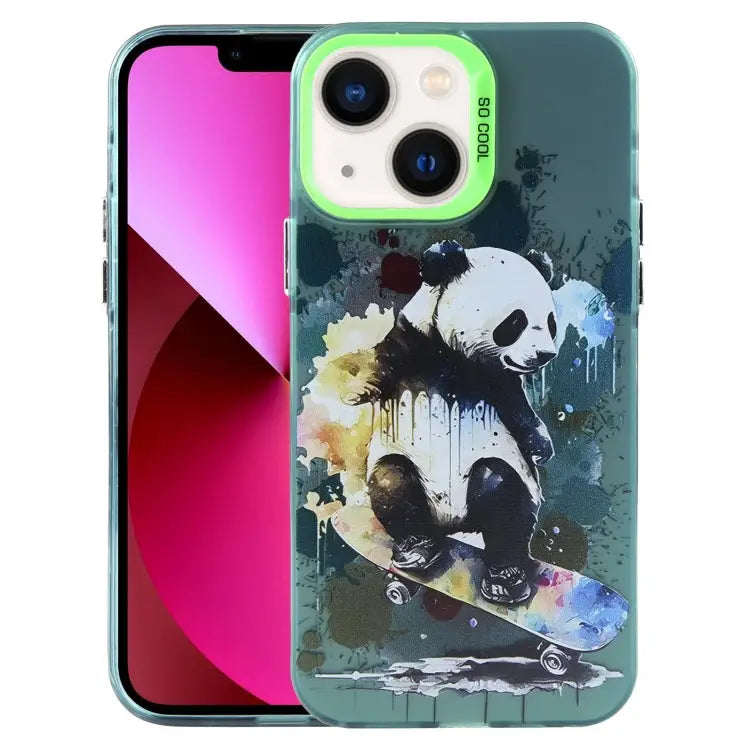 Animal Pattern PC Phone Case For iPhone 13 For iPhone 12 For iPhone 12 Pro Max - For iPhone 13 / Panda - Apple