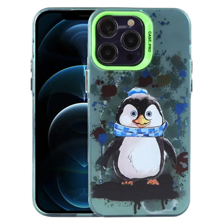 Animal Pattern PC Phone Case For iPhone 13 For iPhone 12 For iPhone 12 Pro Max - For iPhone 12 Pro Max / Penguin