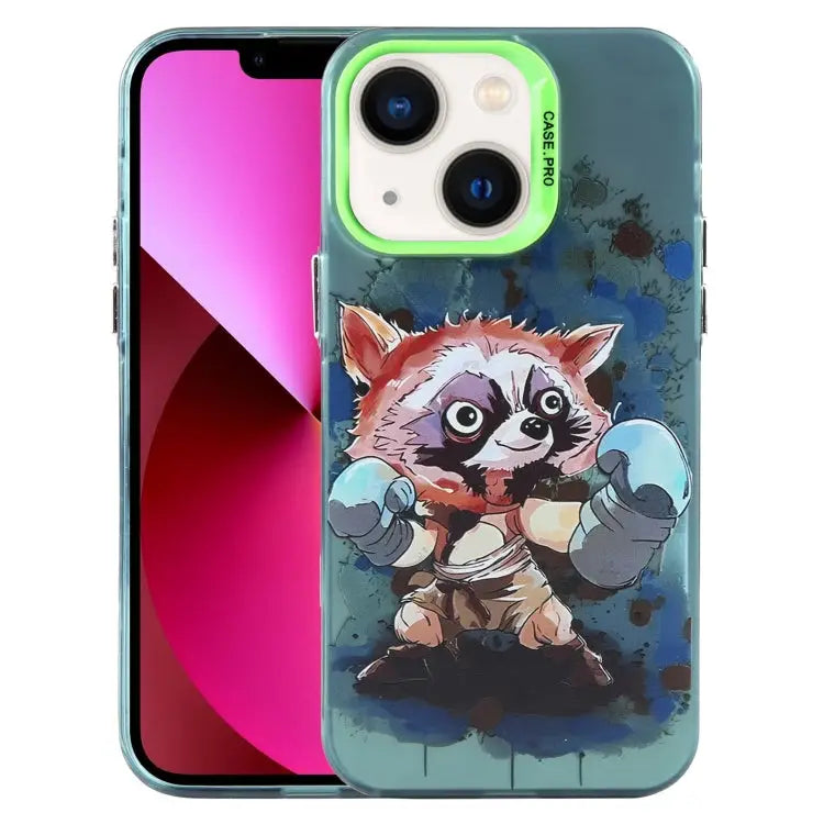Animal Pattern PC Phone Case For iPhone 13 For iPhone 12 For iPhone 12 Pro Max - For iPhone 13 / Raccoon - Apple