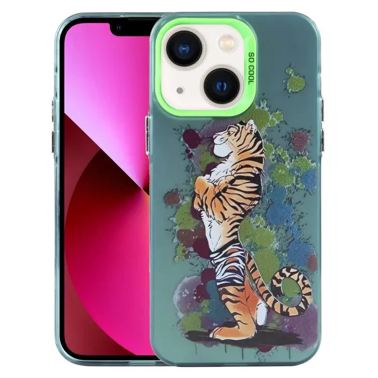 Animal Pattern PC Phone Case For iPhone 13 For iPhone 12 For iPhone 12 Pro Max - For iPhone 13 / Tiger - Apple