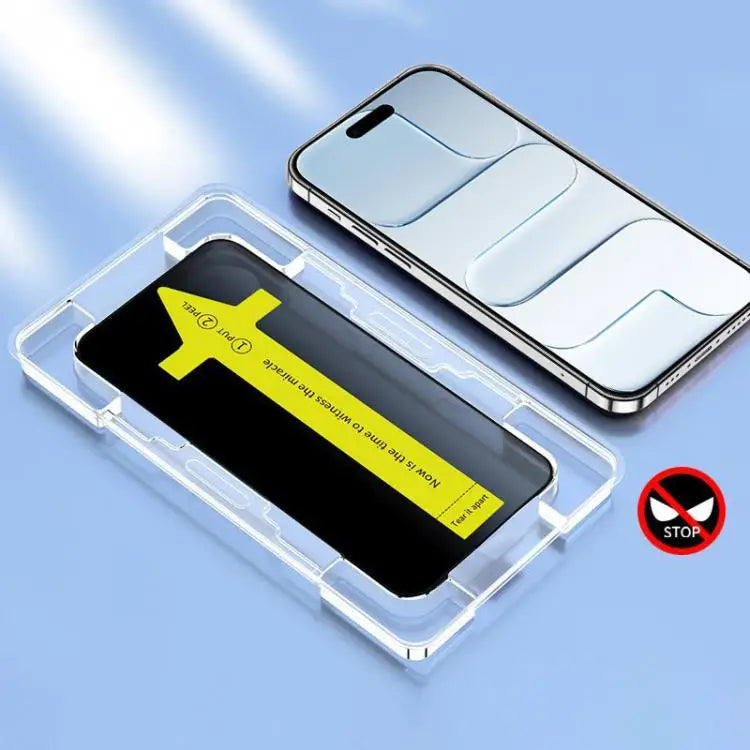 Anti-peeping Fast Attach Dust-proof Anti-static Tempered Glass Film - For iPhone Air