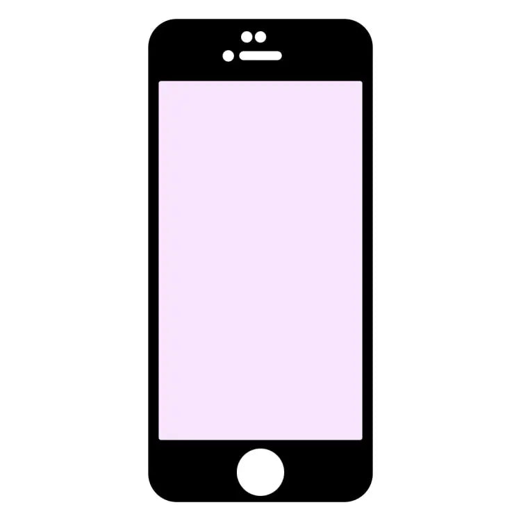 Anti-scratch 9H 10D Full Screen Purple-ray Tempered Glass Film for iPhone 6 & 6S - For iPhone 6 & 6s (1 PCS) / Black