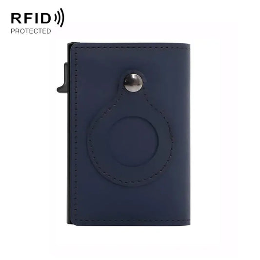 Anti-Theft Positioning Wallet Men Card Holder Mini Wallets For Airtag Cowhide Blue Cowhide Black Cowhide Brown Cowhide