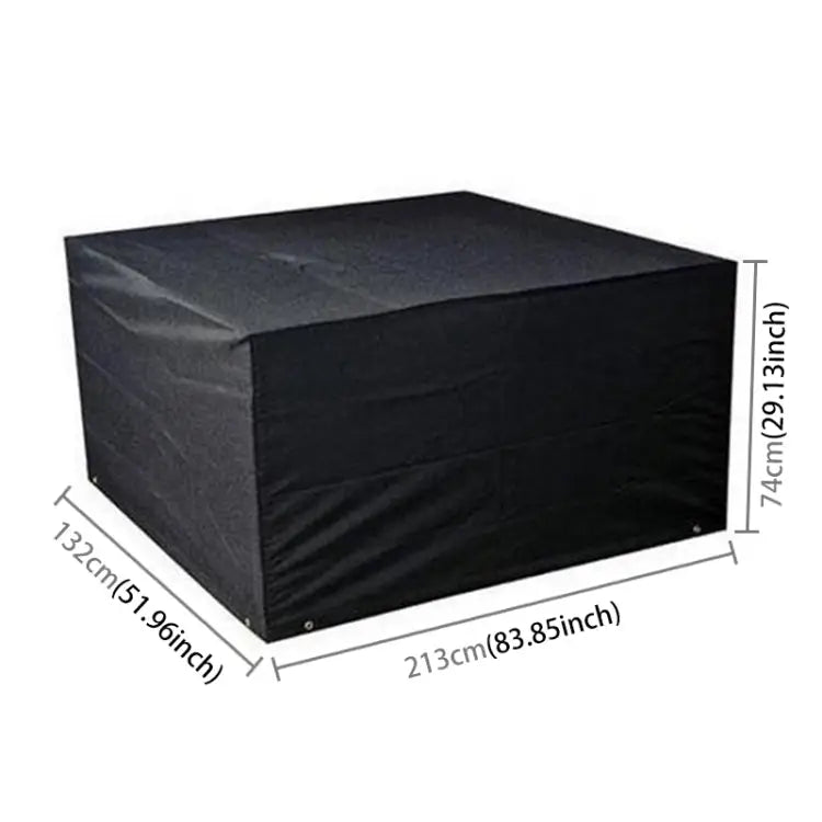 Anti-UV Waterproof Dust-proof 210D Oxford Cloth Folding Table Chairs Protective Cover Outdoor Furniture Set Cover Size:
