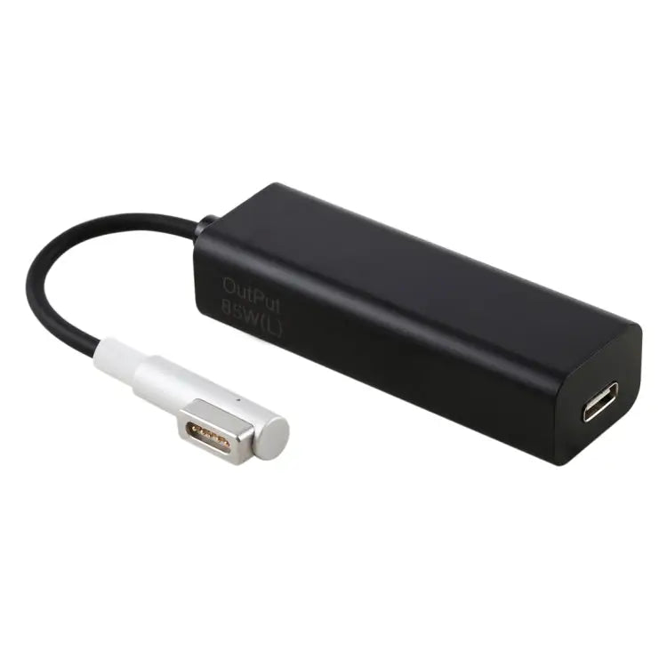 AnyWatt 85W USB-C / Type-C Female to 5 Pin MagSafe 1 Male L Head Series Charge Adapter Converter for MacBook 85W Black