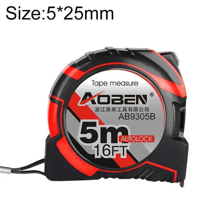 Aoben Retractable Ruler Measuring Tape Portable Pull Ruler Mini Tape Measure Length: 5m Width: 25mm Length: 5m Width: