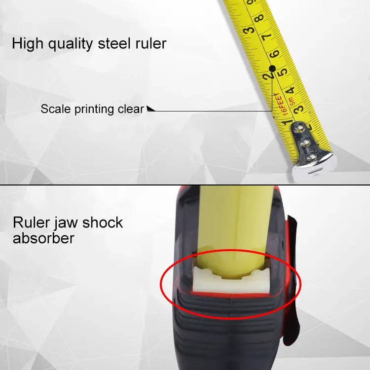 Aoben Retractable Ruler Measuring Tape Portable Pull Ruler Mini Tape Measure Length: 5m Width: 19mm Length: 5m Width: