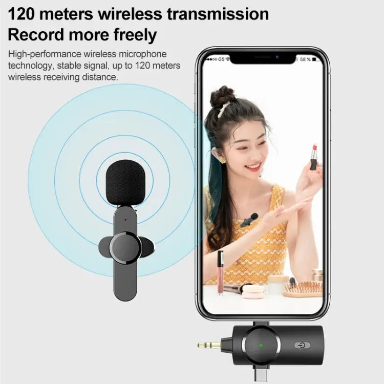 AP031-2 3 in 1 Noise Reduction Lavalier Wireless Microphone with Mic AP031-2 - AP031-2