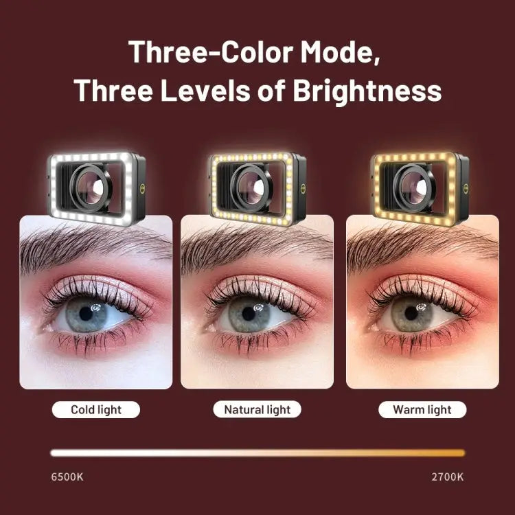 APEXEL 15X Macro Lens With LED Fill Light Phone Holder Clamp APL-FL23M15-Z - APL-FL23M15-Z - Apple Accessories