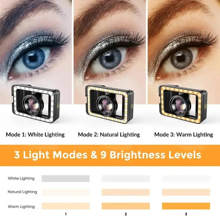 APEXEL 4K HD 100mm Macro Lens With LED Fill Light Set for Smartphones APL-HB100FL23-Z - APL-HB100FL23-Z - Apple