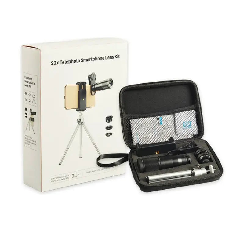 APEXEL APL-22X105 4 in 1 Metal 22X Telephoto + Fisheye + Wide Angle + Macro Starlight Polarization Universal External