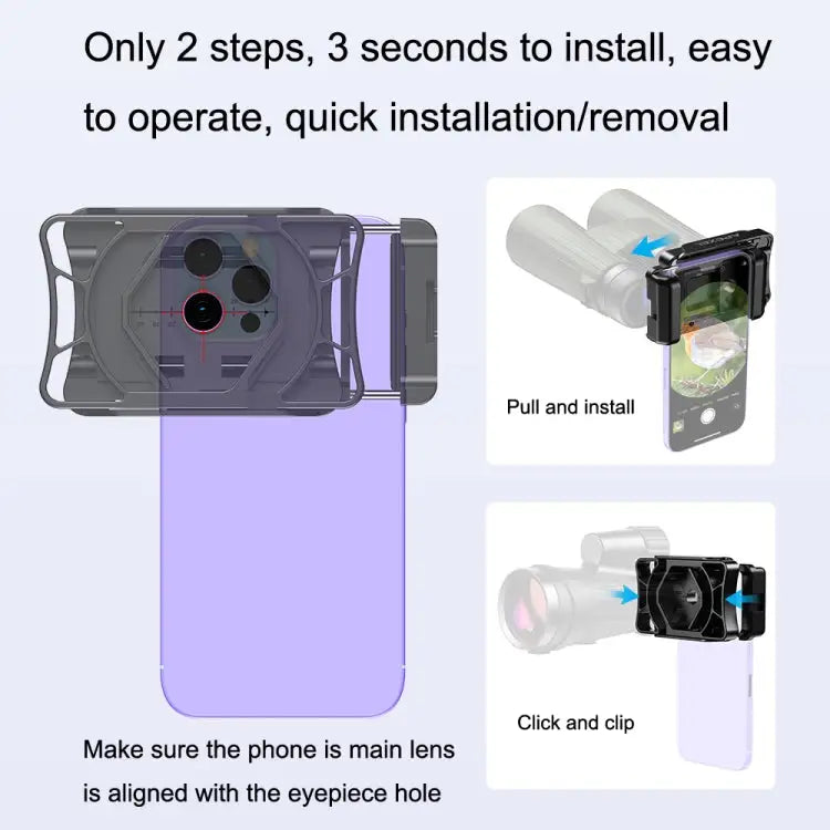 APEXEL APL-F002 Dual Monocular Bird Watching Camera Universal Eyepiece Connector Phone Accessories APL-F002 - APL-F002