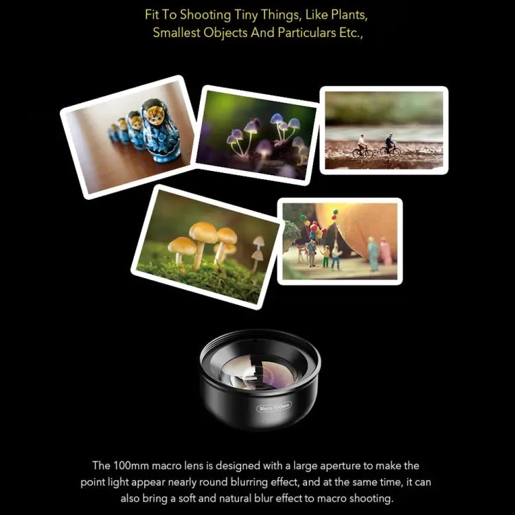 APEXEL APL-HB100MM HD Insect Jewelry 100 Micro External Mobile Phone Lens APL-HB100MM - APL-HB100MM