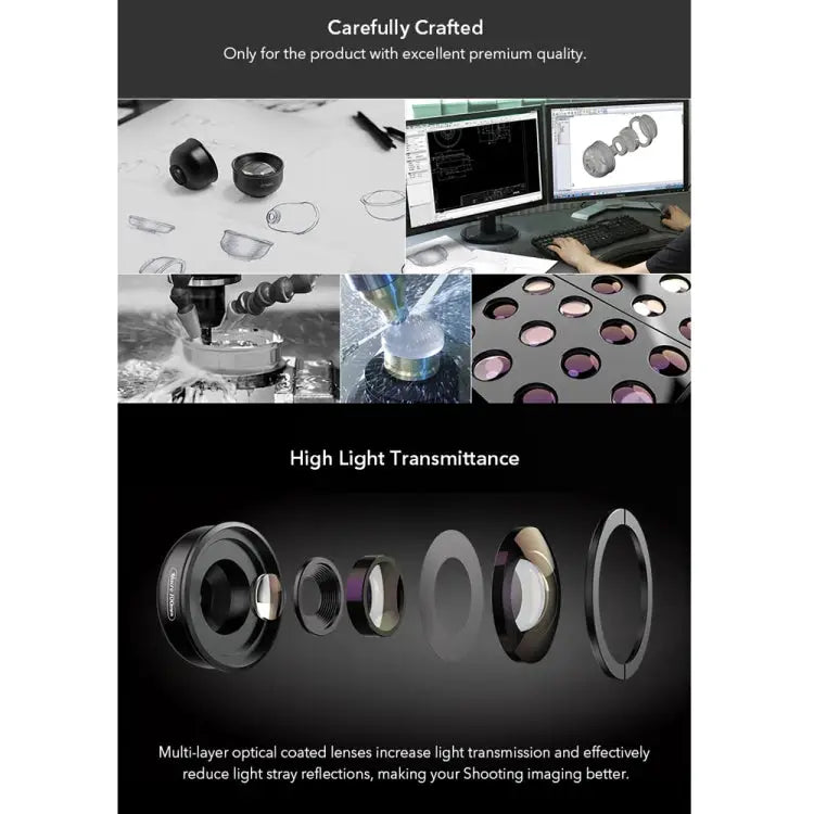 APEXEL APL-HB100MM HD Insect Jewelry 100 Micro External Mobile Phone Lens APL-HB100MM - APL-HB100MM