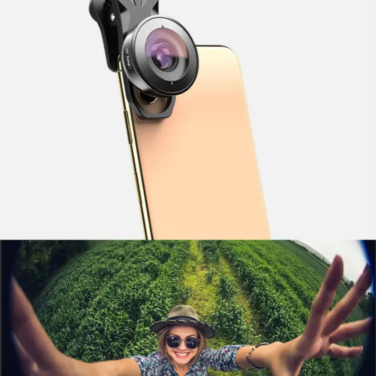 APEXEL APL-HB195 195 Degrees Fisheye Professional HD External Mobile Phone Universal Lens 195 Degrees Fisheye - 195