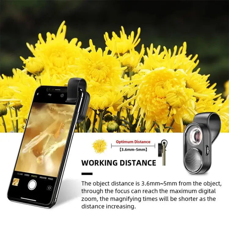 APEXEL APL-MS001 100X Smartphone Microscope with LED Light APL-MS001 - APL-MS001