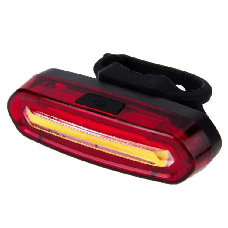 AQY-096 IPX4 Detachable USB Rechargeable Single Color LED Bike Taillight White (Red