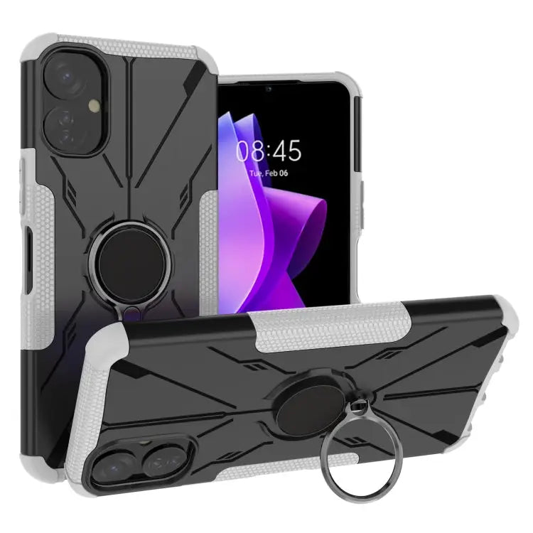 Armor Bear Shockproof PC + TPU Phone Case with Ring For Infinix Note 12 G96 For Tecno Spark 9T For Motorola Moto G62 5G