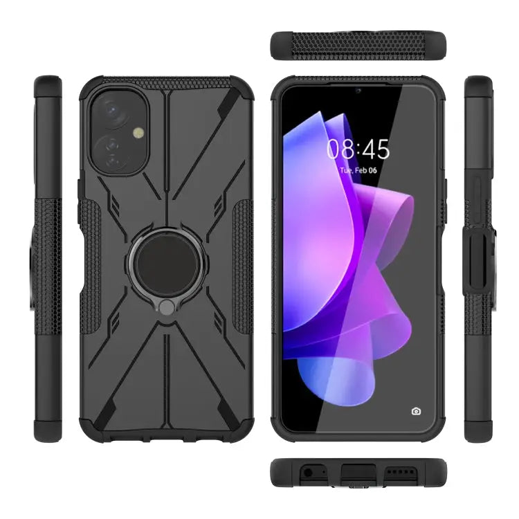Armor Bear Shockproof PC + TPU Phone Case with Ring For Infinix Note 12 G96 For Tecno Spark 9T For Motorola Moto G62 5G