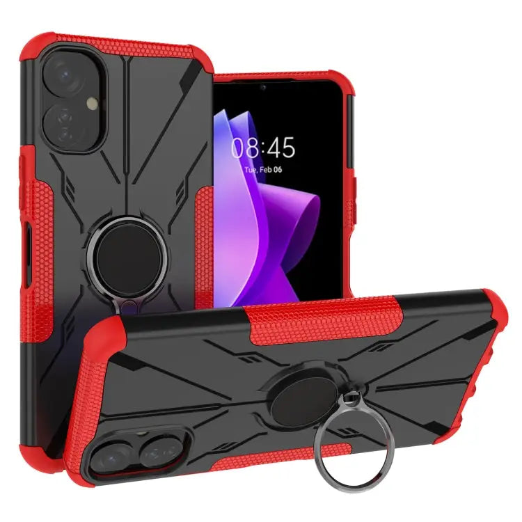 Armor Bear Shockproof PC + TPU Phone Case with Ring For Infinix Note 12 G96 For Tecno Spark 9T For Motorola Moto G62 5G