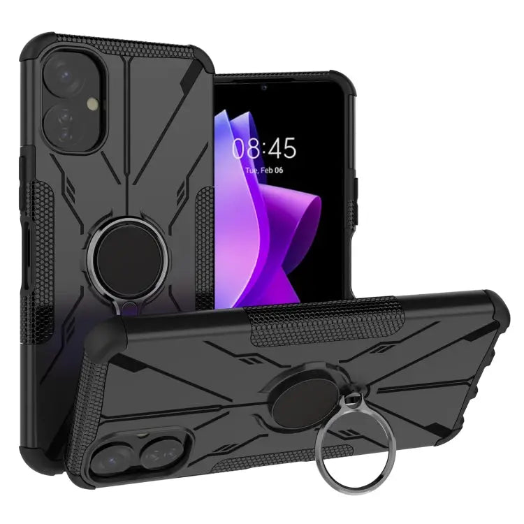 Armor Bear Shockproof PC + TPU Phone Case with Ring For Infinix Note 12 G96 For Tecno Spark 9T For Motorola Moto G62 5G