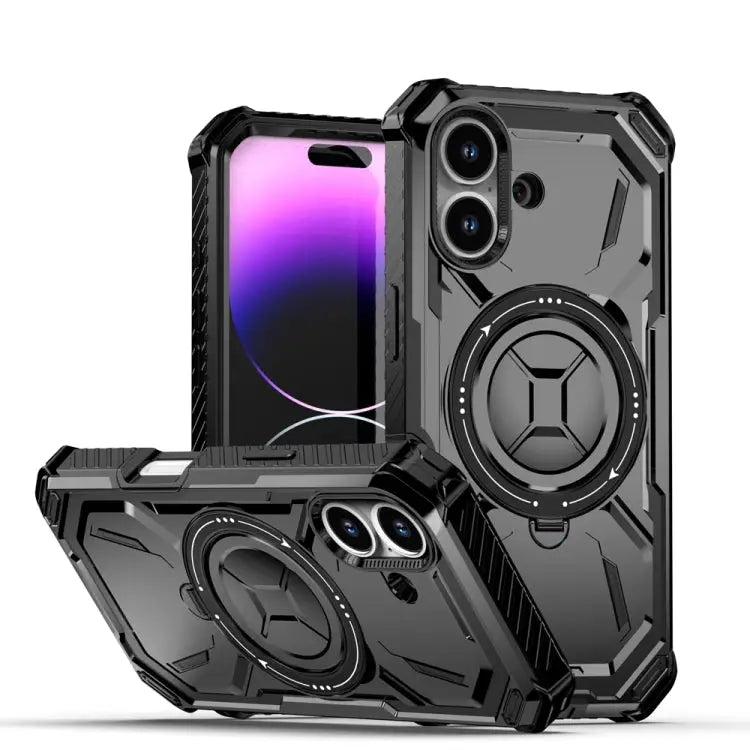 Armor Series Holder Phone Case For iPhone 16 Pro Max For iPhone 16 Pro For iPhone 16 Plus For iPhone 16 - For iPhone 16