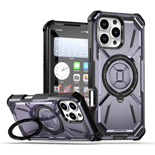 Armor Series Holder Phone Case For iPhone 16 Pro Max For iPhone 16 Pro For iPhone 16 Plus For iPhone 16 - For iPhone 16