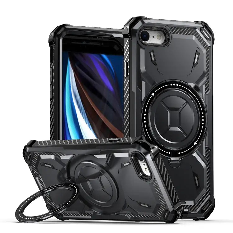 Armor Series Holder Phone Case For iPhone SE 2022 / 2020 / 8 / 7 For iPhone XR - For iPhone SE 2022 / 2020 / 8 / 7