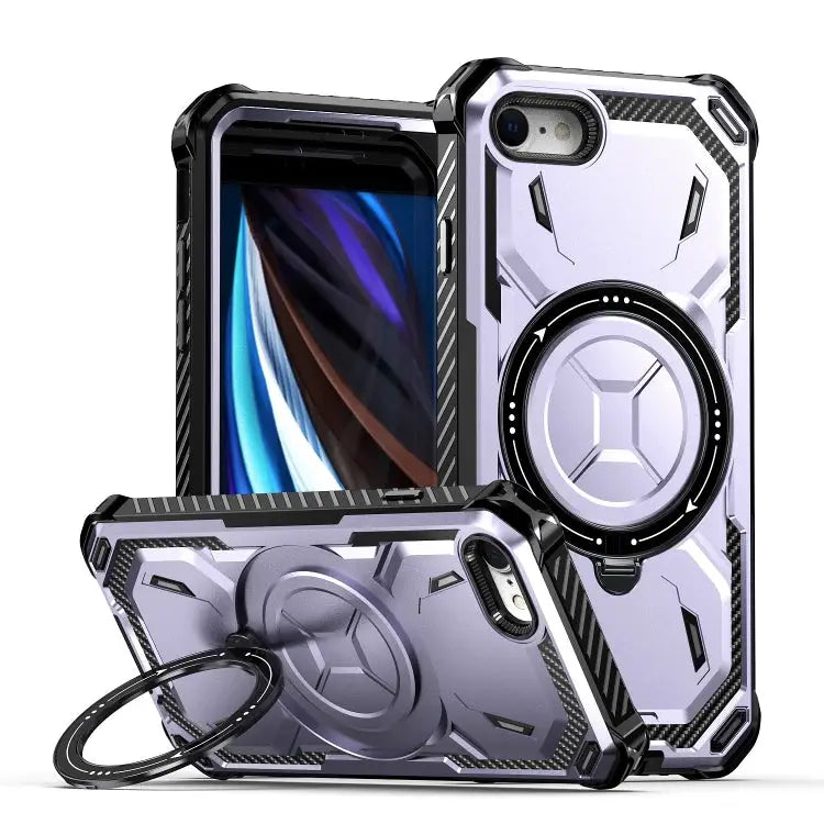 Armor Series Holder Phone Case For iPhone SE 2022 / 2020 / 8 / 7 For iPhone XR - For iPhone SE 2022 / 2020 / 8 / 7