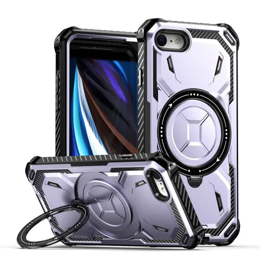 Armor Series Holder Phone Case For iPhone SE 2022 / 2020 / 8 / 7 For iPhone XR - For iPhone SE 2022 / 2020 / 8 / 7
