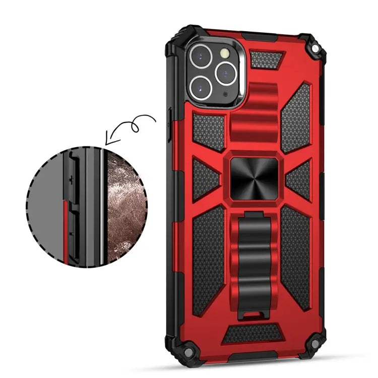 Armor Shockproof TPU + PC Magnetic Protective Case with Holder For iPhone 11 For iPhone 11 Pro For iPhone 11 Pro Max