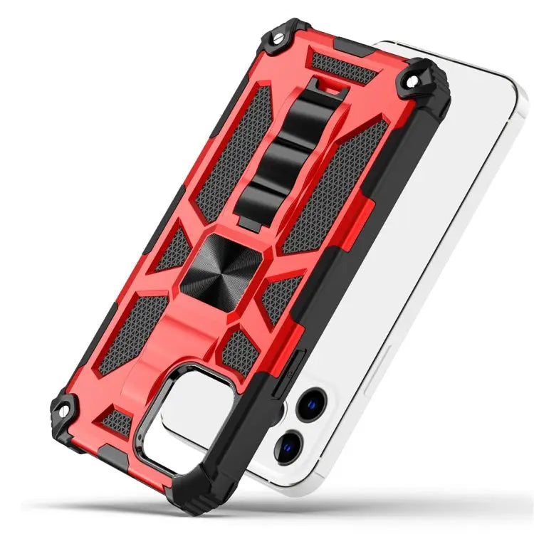 Armor Shockproof TPU + PC Magnetic Protective Case with Holder For iPhone 12 mini For iPhone 12 / 12 Pro For iPhone 12