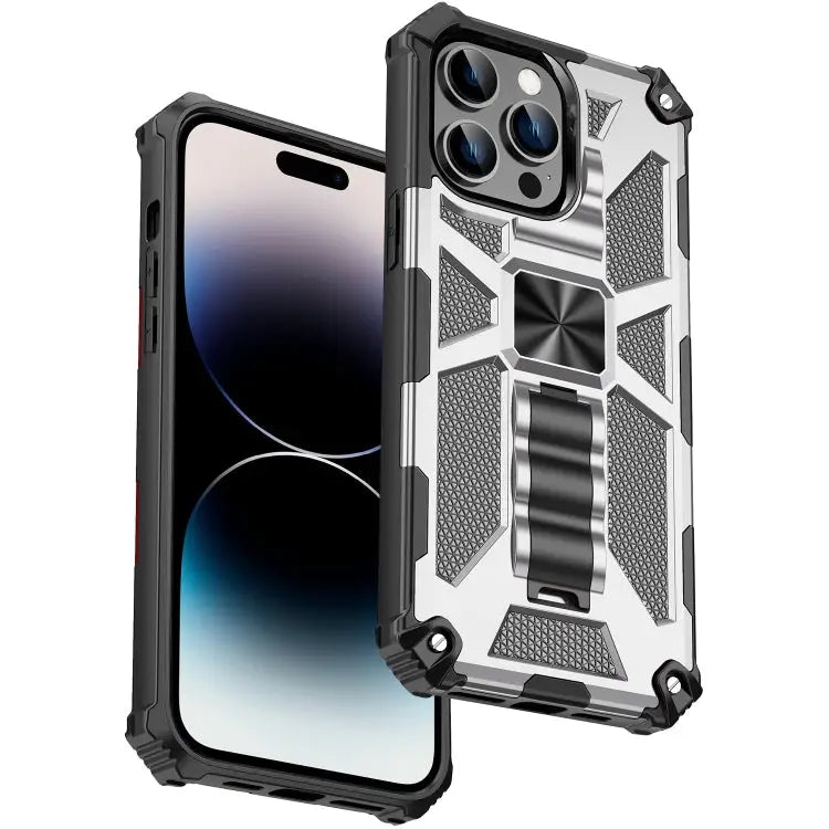 Armor Shockproof TPU + PC Magnetic Protective Phone Case with Holder For iPhone 14 For iPhone 14 Pro For iPhone 14 Pro
