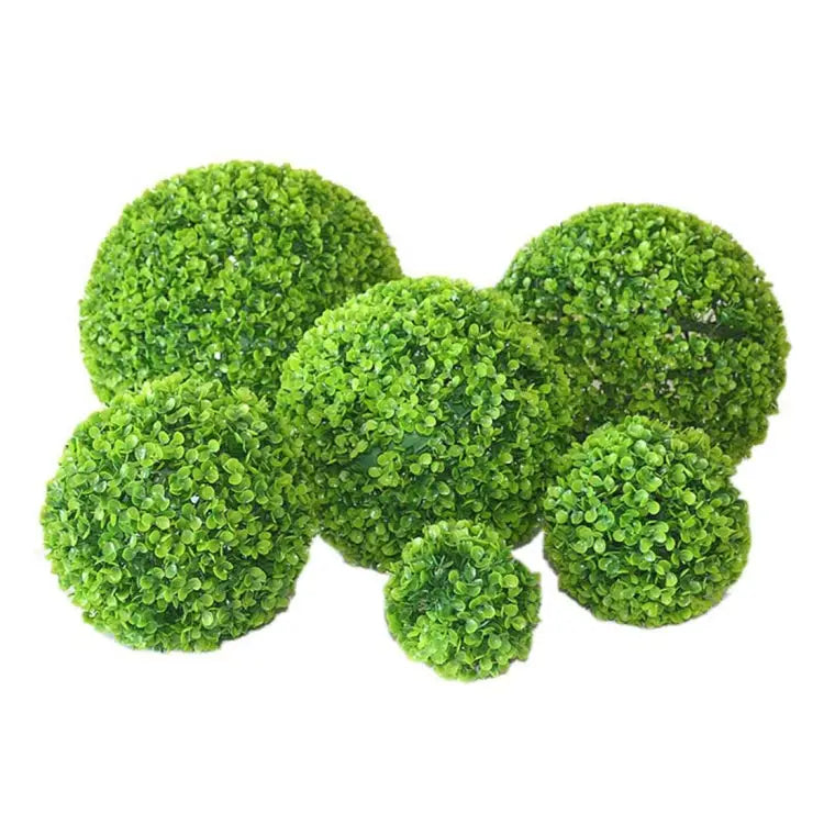 Artificial Aglaia Odorata Plant Ball Topiary Wedding Event Home Outdoor Decoration Hanging Ornament Diameter: 4.7 inch