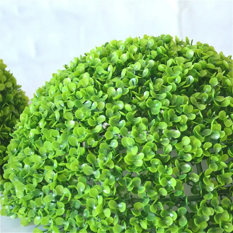 Artificial Aglaia Odorata Plant Ball Topiary Wedding Event Home Outdoor Decoration Hanging Ornament Diameter: 8.7 inch