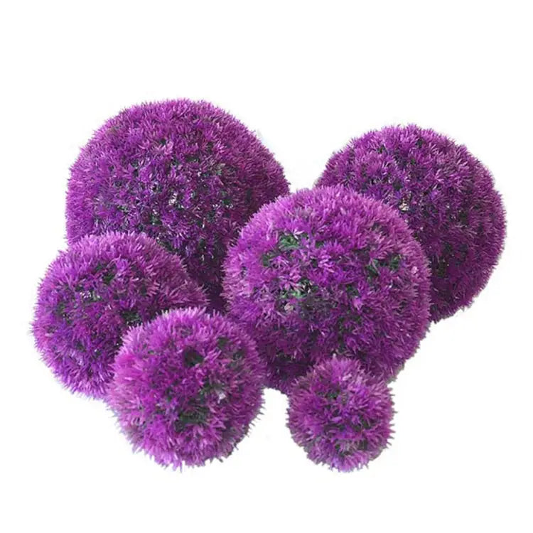 Artificial Grass Plant Ball Topiary Wedding Event Home Outdoor Decoration Hanging Ornament Diameter: 4.7 inch 4.7 inch
