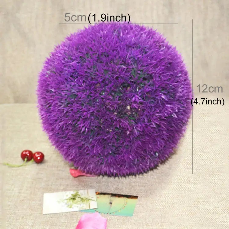 Artificial Grass Plant Ball Topiary Wedding Event Home Outdoor Decoration Hanging Ornament Diameter: 4.7 inch 4.7 inch