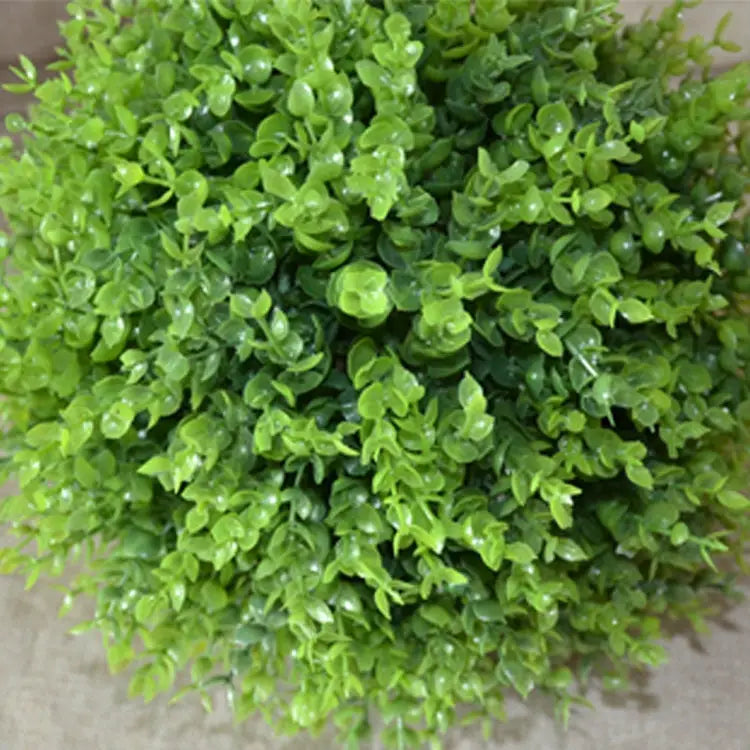 Artificial Green Eucalyptus Plant Ball Tree Wedding Event Home Outdoor Decoration Hanging Ornament Diameter: 7.5 inch