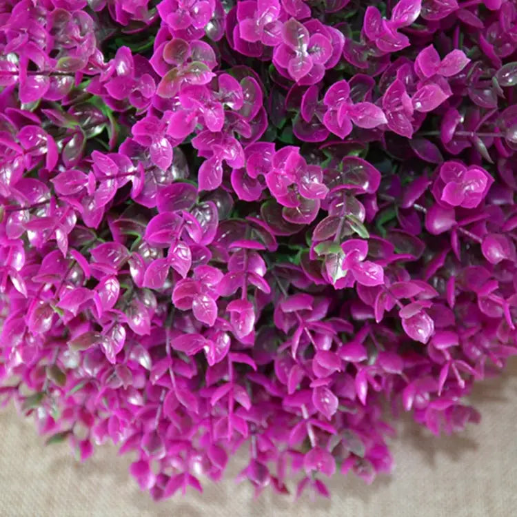 Artificial Purple Eucalyptus Plant Ball Topiary Wedding Event Home Outdoor Decoration Hanging Ornament Diameter: 11.4