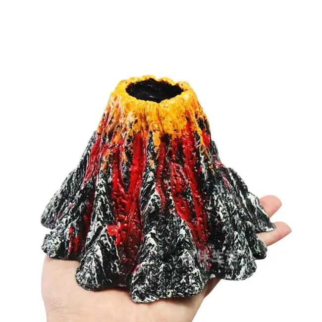 Artificial Tree Plant Grass Fish Tank Decoration Volcano Rock Landscape Creative Rockery Resin Ornaments Aquarium Air