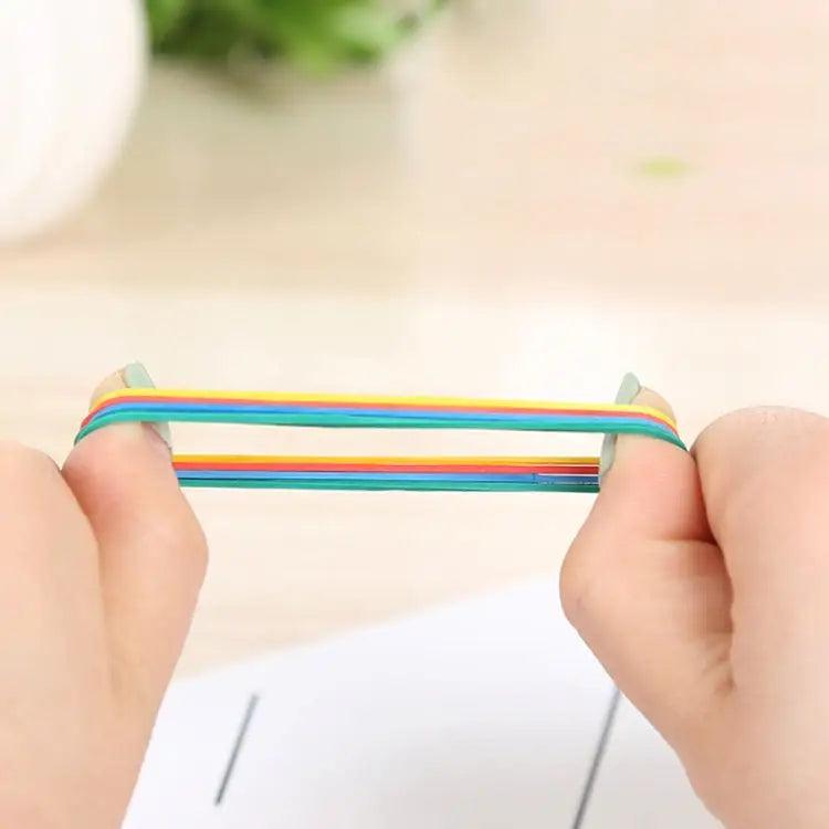 Assorted Color Sturdy Stretchable Elastic Rubber Bands School Office Supplies Stationery 1KG Per Bag Assorted Color