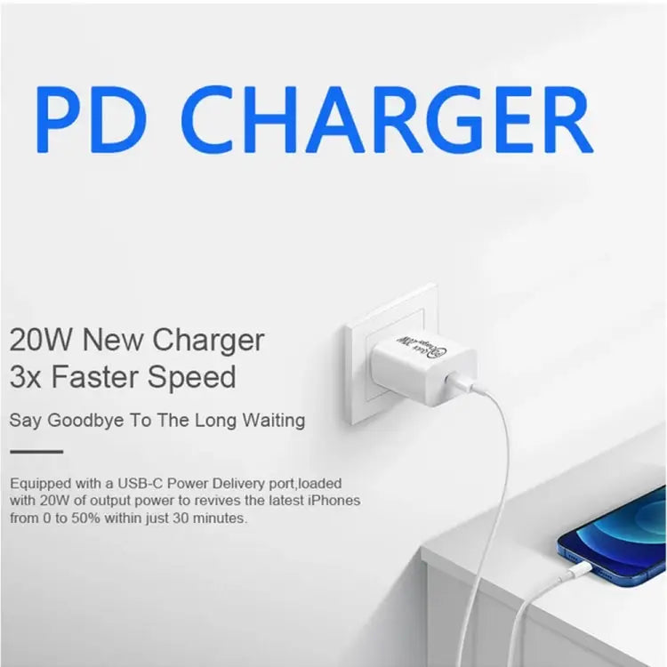 AU-20W PD USB-C / Type-C Travel Charger for Mobile Phone AU Plug - AU Plug