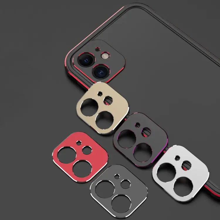 Aurora Series Lens Protector + Metal Frame Protective Case For iPhone 11 For iPhone 11 Pro For iPhone 11 Pro Max