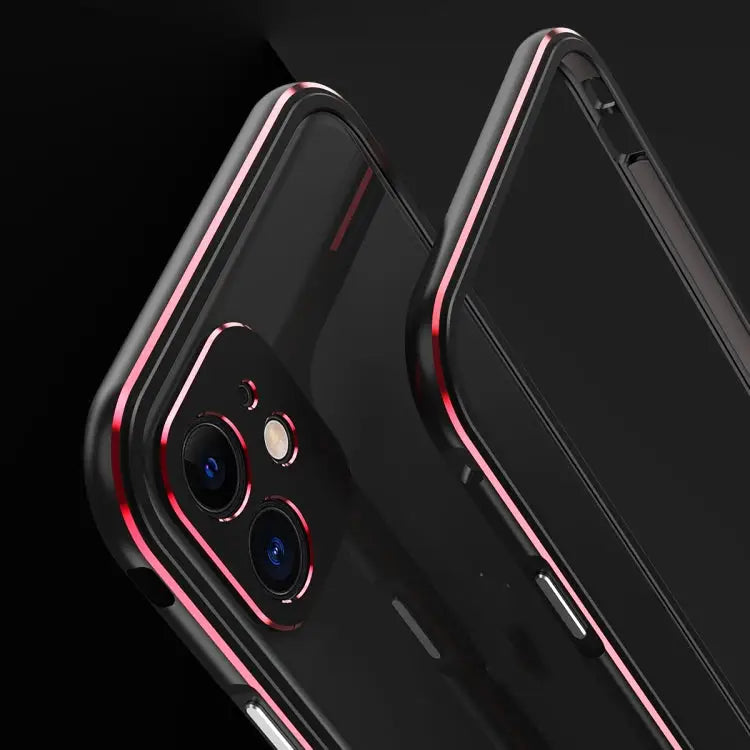 Aurora Series Lens Protector + Metal Frame Protective Case For iPhone 11 For iPhone 11 Pro For iPhone 11 Pro Max