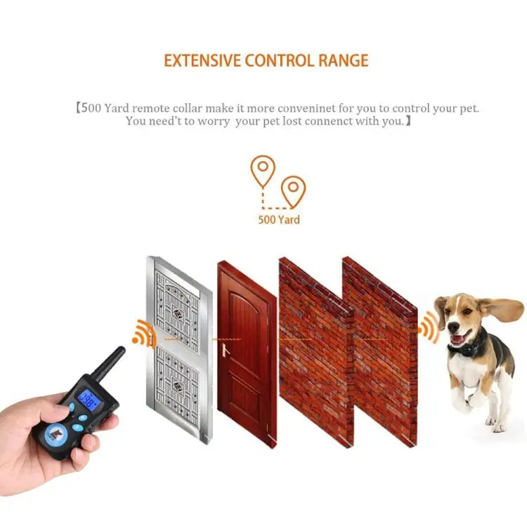 Automatic Anti Barking Collar Pet Training Control System + Electric Shock PU Leather Collar for Dogs PD520 - PD520