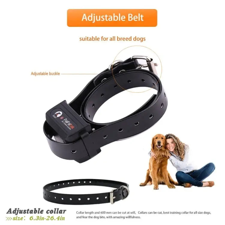 Automatic Anti Barking Collar Pet Training Control System + Electric Shock PU Leather Collar for Dogs PD520 - PD520